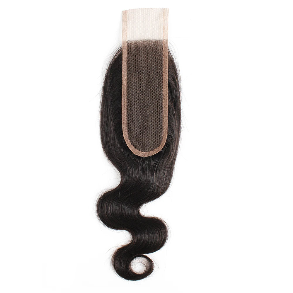 Straight 2x6 Lace Closure Body Wave 2*6 Closures Remy Indian Human Hair Transparent 150% Density Deep Middle Part Laces