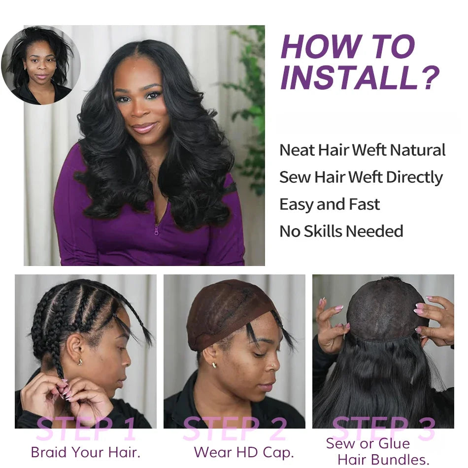 30 34 Inch Body Wave Raw 1 3 4 Bundles Indian Unprocessed Human Hair Wavys Double Drawn Virgin Bundles Weave Extensions