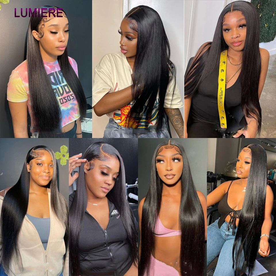 40inch Bone Straight Human Hair Bundles 100% Brazilian Raw Virgin Human Hair 1/3/4 Bundles for Women 18A Thick Bundles Wholeasle