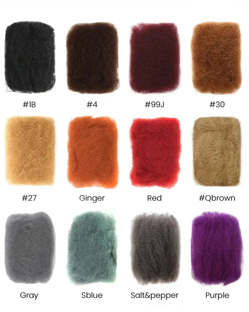 Best Sale Afro Kinky Bulk Twist Braids Hair100% Human Hair for Braiding Dreadlocks Extentions Remy Bulk Hair No Attachment