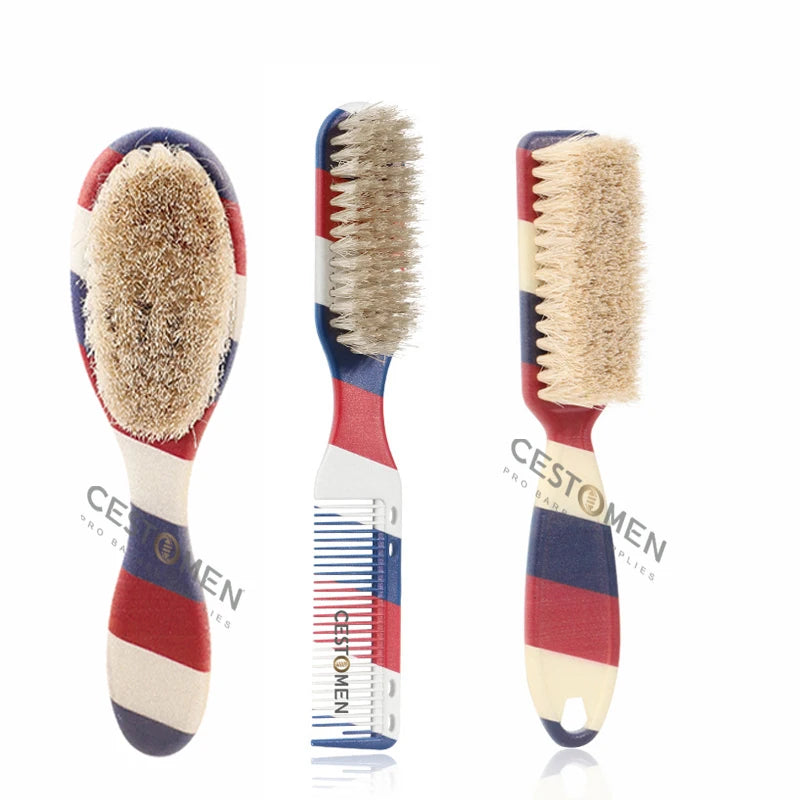 Professional Barber Hair Cleaning Brush Hairdressing Neck Duster Broken Hair Remove Tools Men Beard Brush Styling Accessories