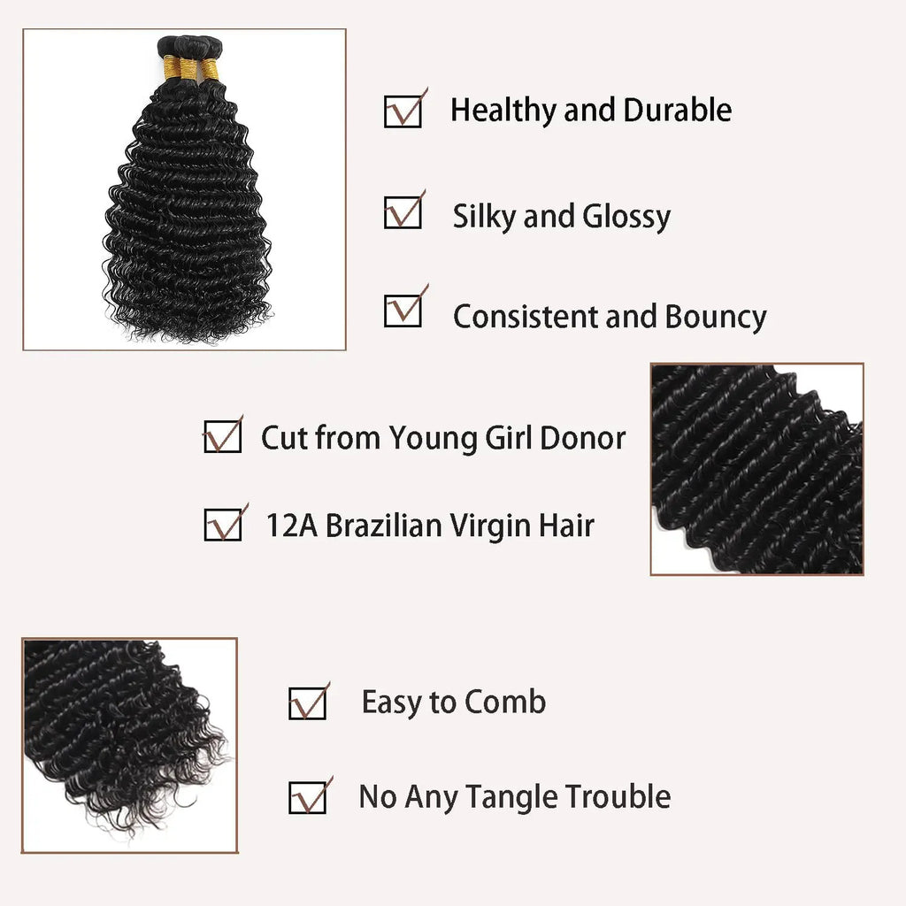 7A Curly Human Hair Bundles 100% Unprocessed Human Hair 1/3/4 PCS Brazil Hair Weave Raw Human Hair Bundles Virgin Hair