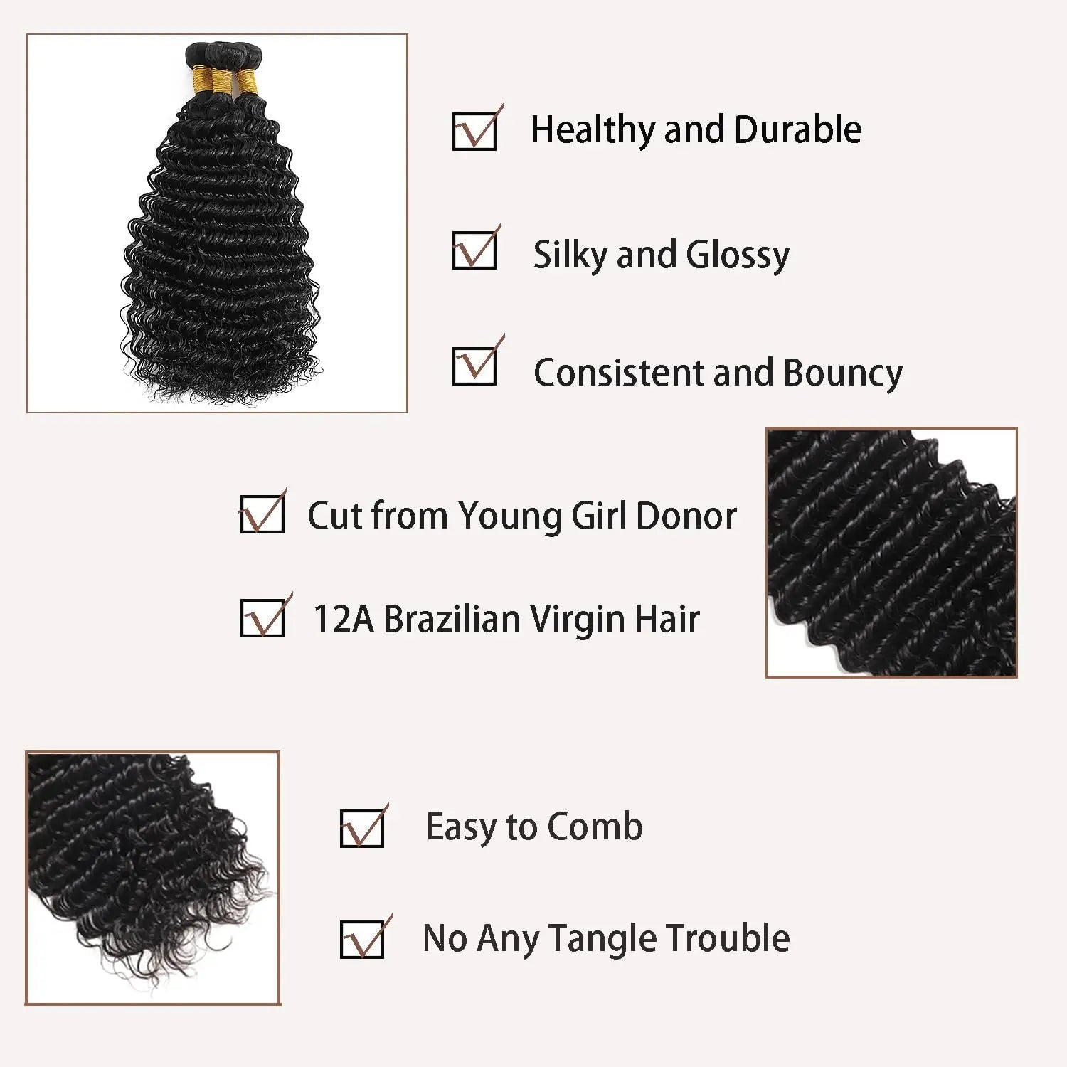 7A Curly Human Hair Bundles 100% Unprocessed Human Hair 1/3/4 PCS Brazil Hair Weave Raw Human Hair Bundles Virgin Hair