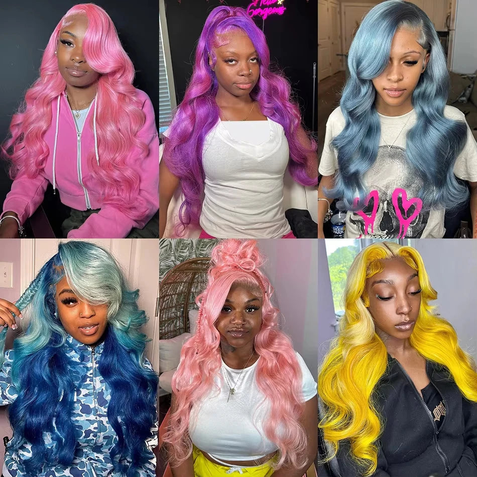 13x4 HD Transparent 613 Blonde Lace Frontal Human Hair Wigs 613  Wig Brazilian Bone body wave Lace Front Human Hair Wigs