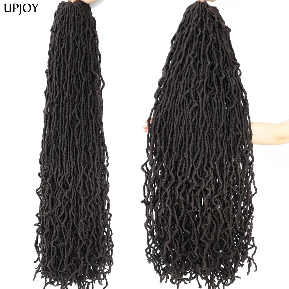 36 inch New Soft Locs Crochet Hair 18 24 inch Faux Locs Braids for Butterfly Dreadlocks Crochet Braid Hair Synthetic Locs Hair