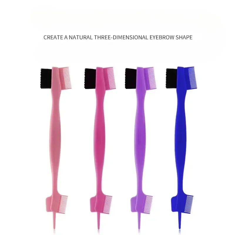 1Pc Beauty Edge Brush Comb Double Sided 5 In 1 Edge Control Brush for Baby Hair Salon Hair Comb Brushes Beauty Tools