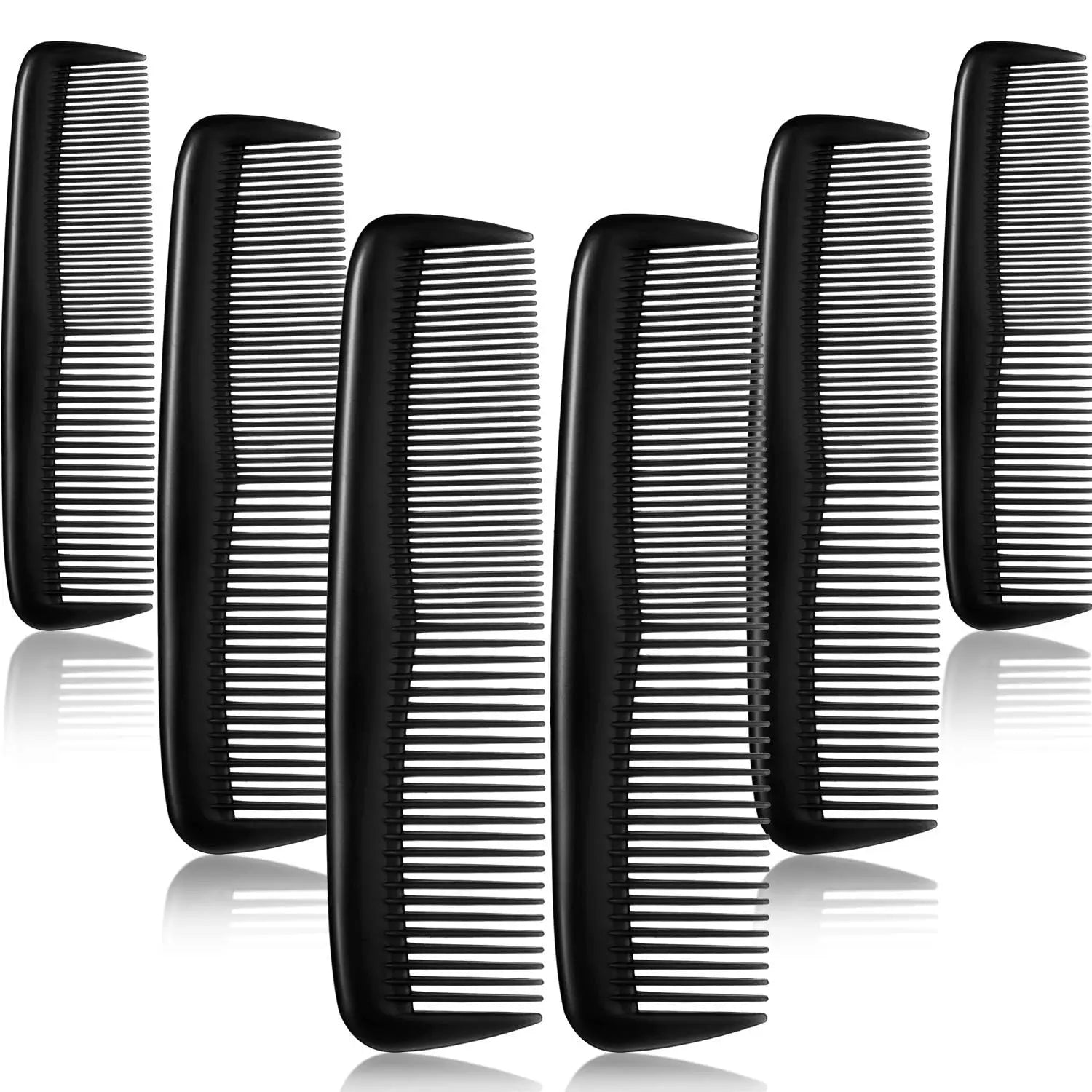 50 Pieces Pocket Hair Combs, 5 inch Unbreakable Black Comb Great for Travel Used on All Hair Types - Men's Hair, Women's Hair