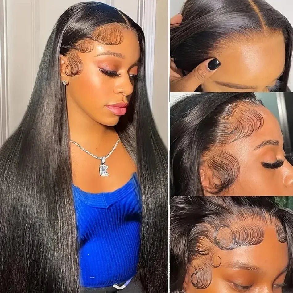 13x4 Vietnamese Double Drawn Human Hair Wigs 13x6 Hd Lace Frontal 40 Inch Straight Transparent Lace Wigs Human Hair Wig For Wome