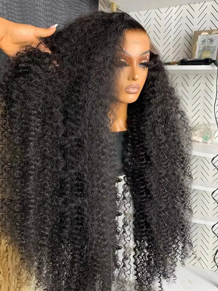 200 Density Water Curly 13x6 HD Lace Frontal Human Hair Wigs Brazilian 30 40 Inch Loose Deep Wave 13x4 Lace Front Wig For Women