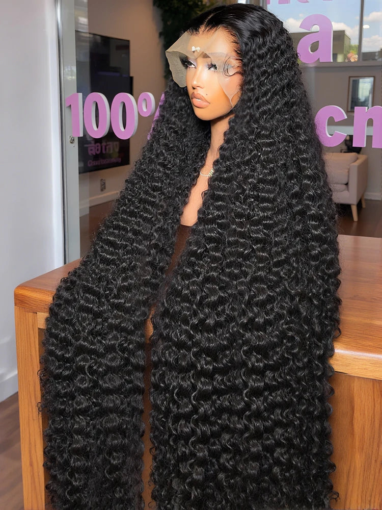 Luvin Curly Wigs 13x6 Hd Lace Wigs Loose Deep Wave Frontal Wig Brazilian Curly Human Hair Wigs Water Wave Glueless Wig For Women