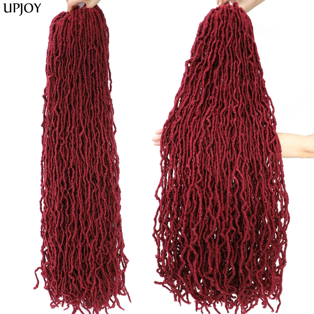 36 inch New Soft Locs Crochet Hair 18 24 inch Faux Locs Braids for Butterfly Dreadlocks Crochet Braid Hair Synthetic Locs Hair