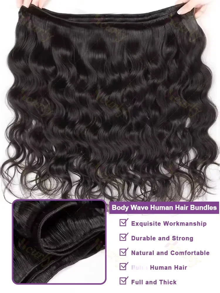 30 34 Inch Body Wave Raw 1 3 4 Bundles Indian Unprocessed Human Hair Wavys Double Drawn Virgin Bundles Weave Extensions