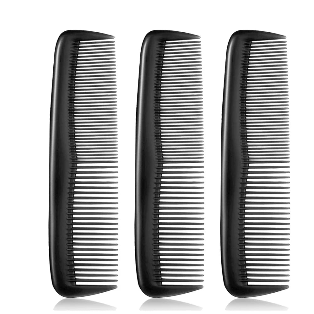 50 Pieces Pocket Hair Combs, 5 inch Unbreakable Black Comb Great for Travel Used on All Hair Types - Men's Hair, Women's Hair
