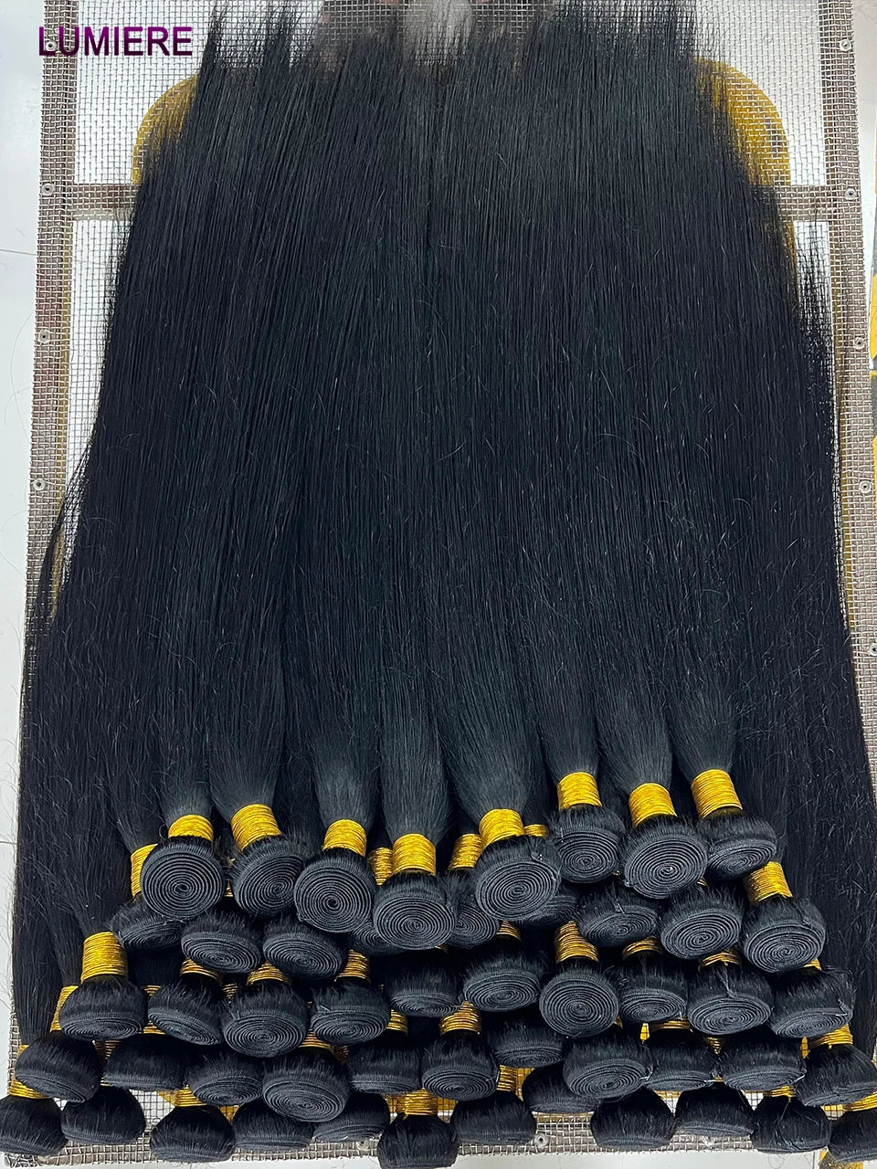 40inch Bone Straight Human Hair Bundles 100% Brazilian Raw Virgin Human Hair 1/3/4 Bundles for Women 18A Thick Bundles Wholeasle