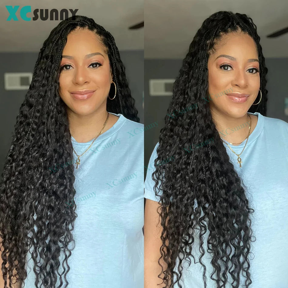 Bulk Curly Human Hair For Braiding 27 Burmese Bulk Human Hair Deep Wave 30 For Boho Knotless Braids Double Drawn Bundles