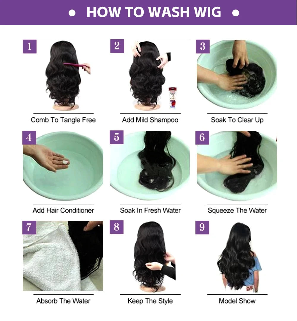 42 Inch Body Wave Human Hair Wigs13x4 13X6 HD Lace Frontal Wig Wet And Wavy Lace Front Wig For Women 5x5 Gluless Closure Wigs