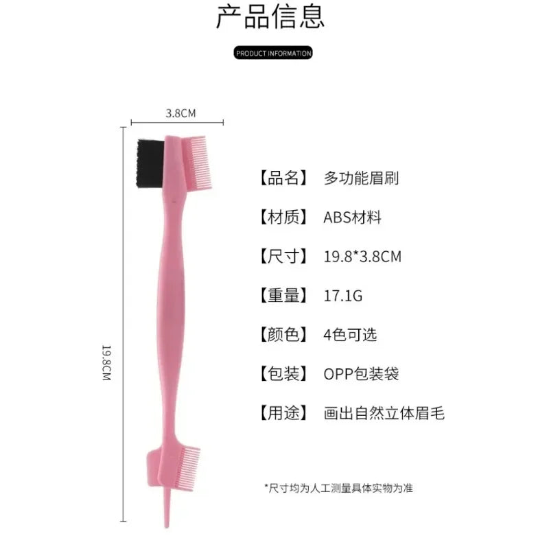1Pc Beauty Edge Brush Comb Double Sided 5 In 1 Edge Control Brush for Baby Hair Salon Hair Comb Brushes Beauty Tools