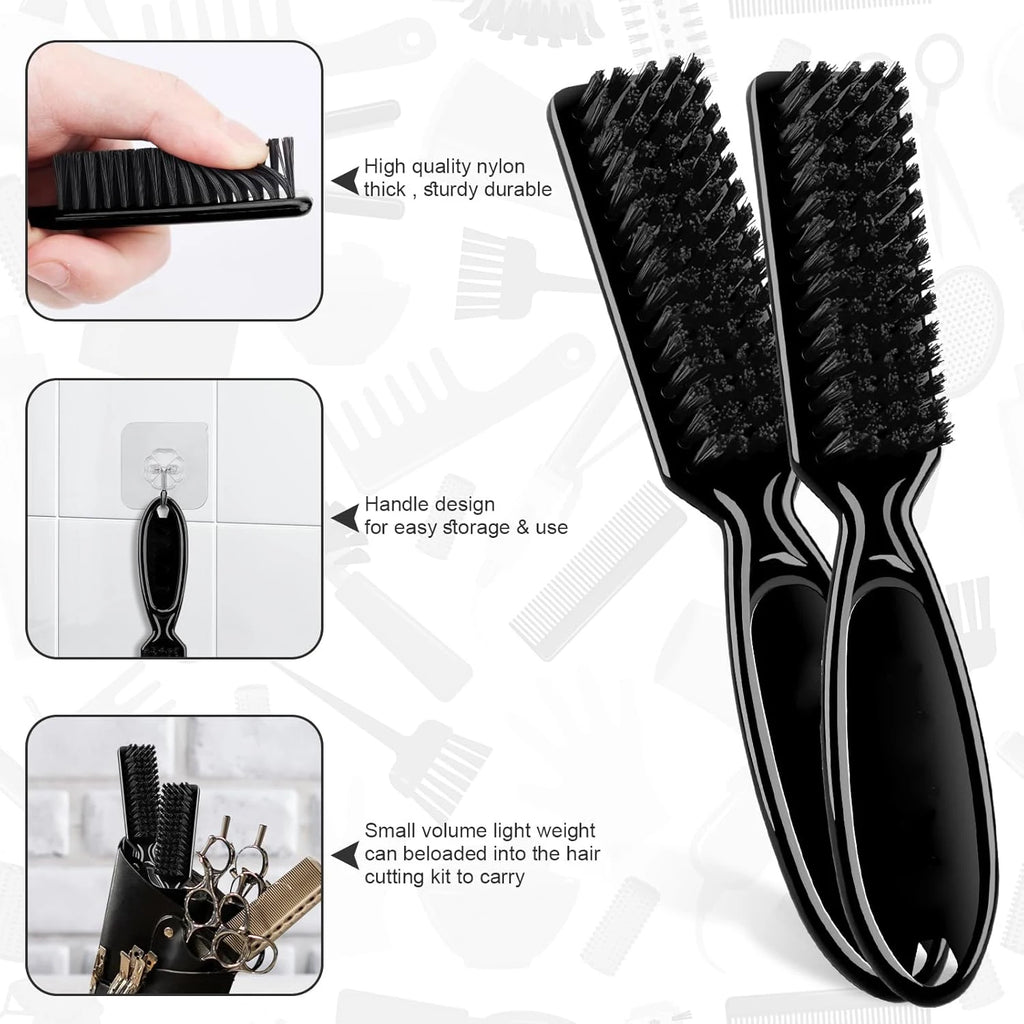 3/8pcsHair Cutting Barber Cape Set with Neck Duster Brush Barber Brush Professional Barber Accessories Salon Cleaning Supplies