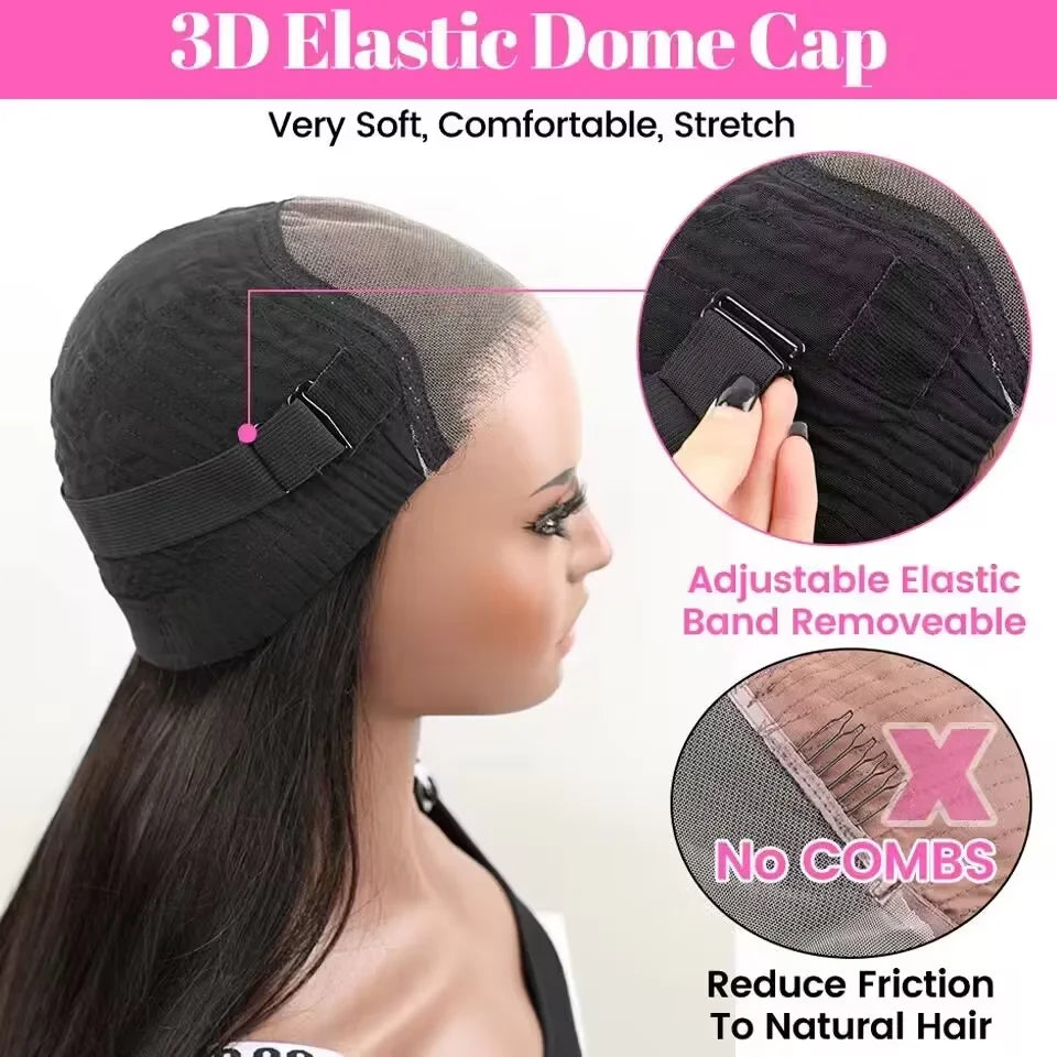 Glueless Wigs Human Hair Ready To Wear Water Wave Glueless Wigs Pre Plucked Pre Cut Lace 5x7 Kinky Curly Wigs For Women On Sale
