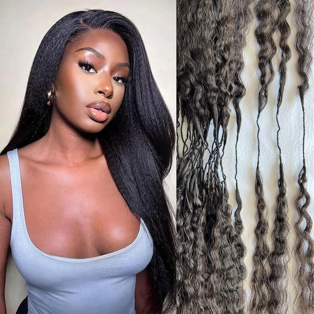 Body Wave Kinky Curly Knotless Pre-Separated Crochet Hair Extensions Feather Hair Extensions Straight Hair Human Hair For Women