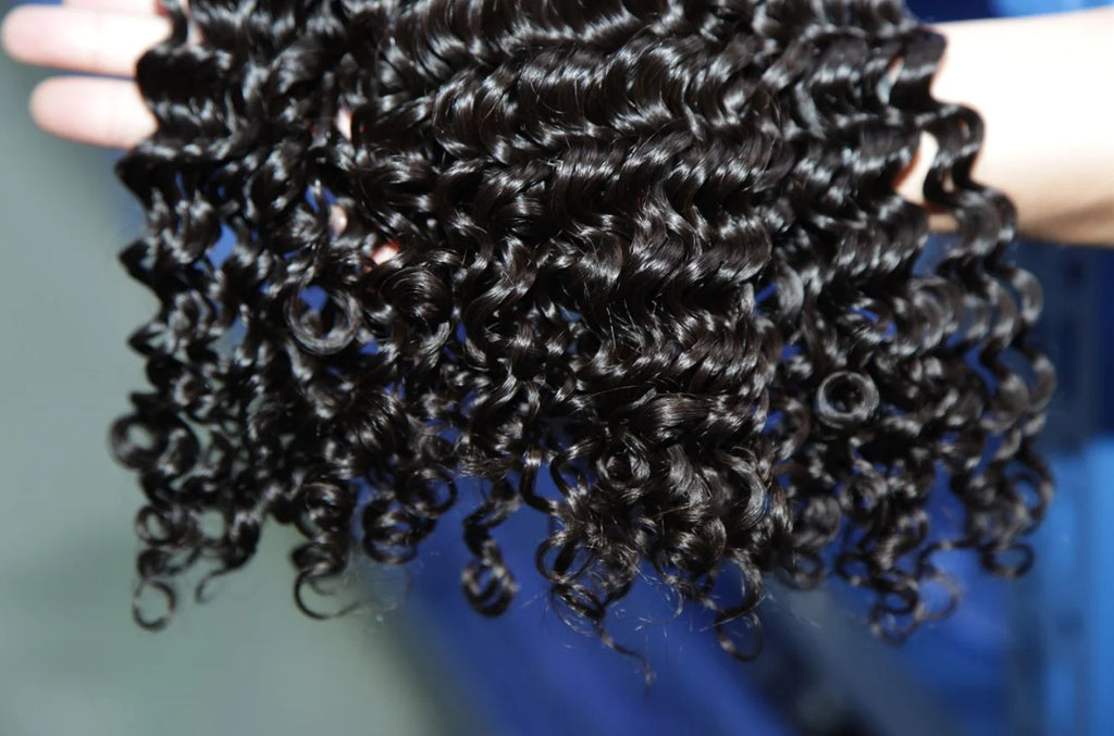 26 34 38 Inch Deep Wave Human Hair Bundles Brazilian Remy Unprocessed Weaving Curly Hair Bundles Weave Extensions Deals