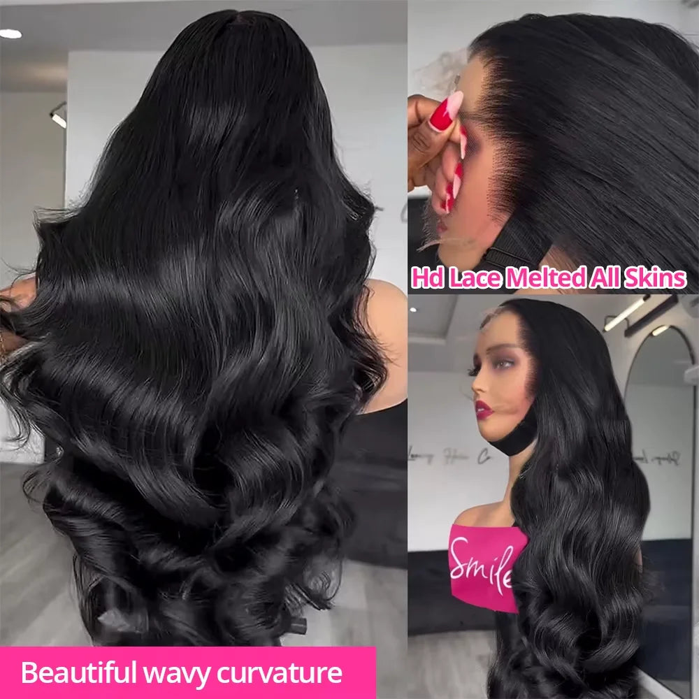 42 Inch Body Wave Human Hair Wigs13x4 13X6 HD Lace Frontal Wig Wet And Wavy Lace Front Wig For Women 5x5 Gluless Closure Wigs
