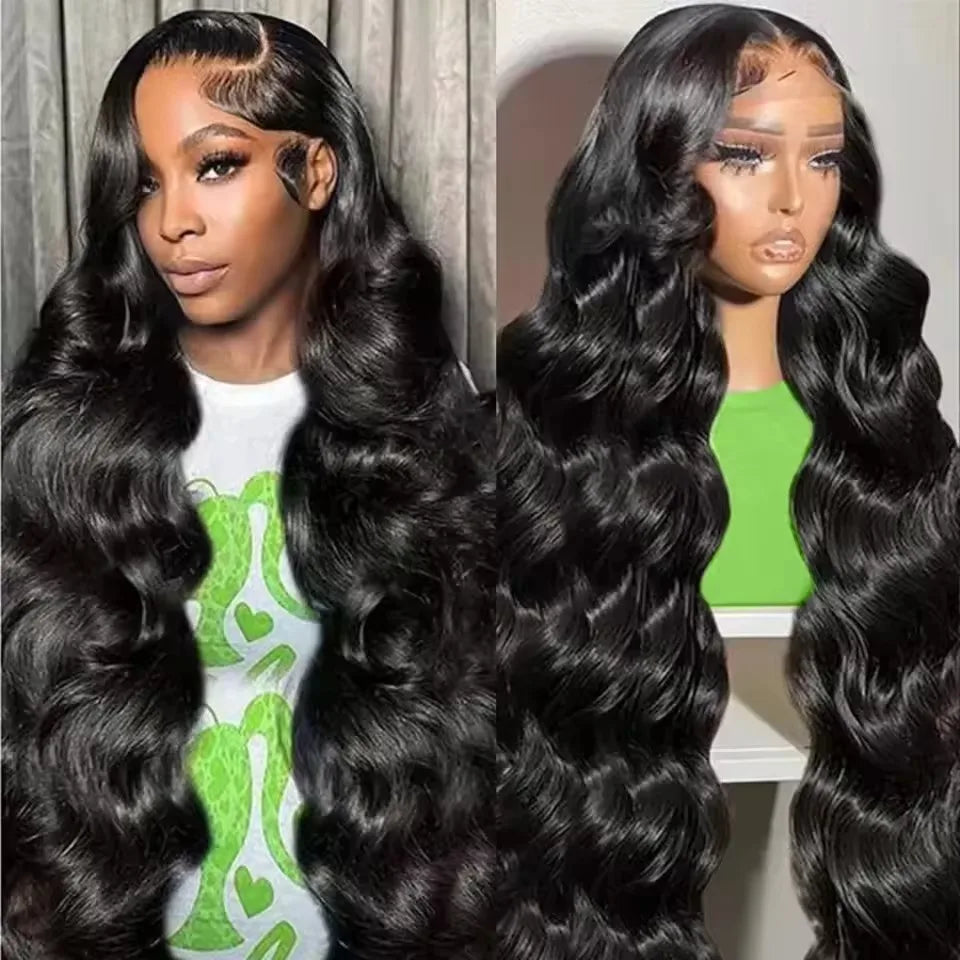 200 Density Body Wave Lace Front Wig Human Hair 13x4 Hd Pre Plucked Lace Wigs 40 Inch For Black Women 13x6 Lace Front Hair Wigs