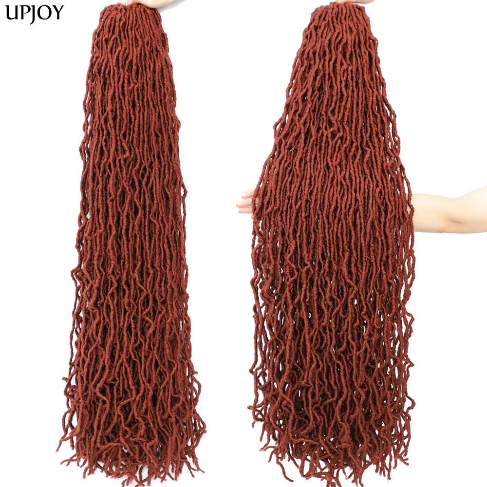 36 inch New Soft Locs Crochet Hair 18 24 inch Faux Locs Braids for Butterfly Dreadlocks Crochet Braid Hair Synthetic Locs Hair