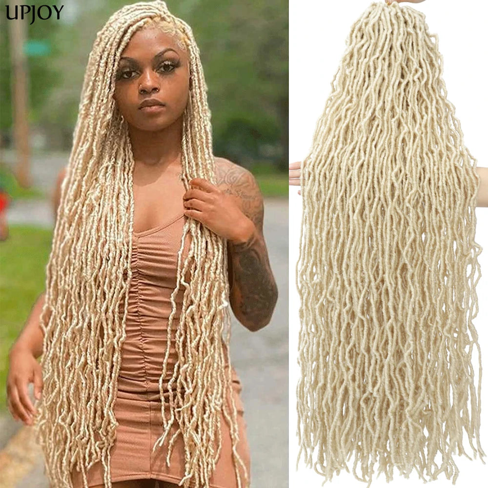 36 inch New Soft Locs Crochet Hair 18 24 inch Faux Locs Braids for Butterfly Dreadlocks Crochet Braid Hair Synthetic Locs Hair