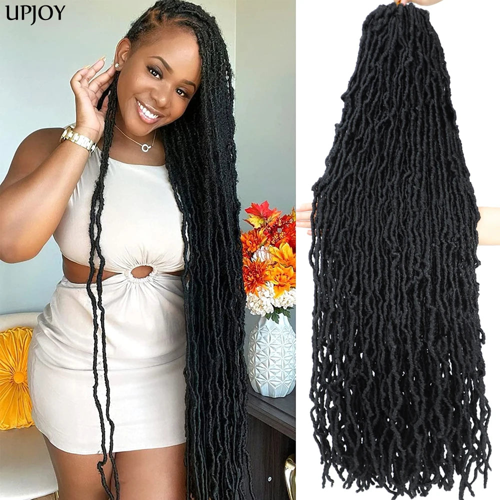 36 inch New Soft Locs Crochet Hair 18 24 inch Faux Locs Braids for Butterfly Dreadlocks Crochet Braid Hair Synthetic Locs Hair