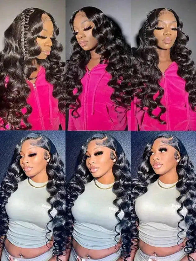 13x6 Brazilian Deep Wave Lace Front Wigs 250% Density Swiss Lace 28 30 Inch Glueless Wigs Pre Plucked Natural Hairline For Women