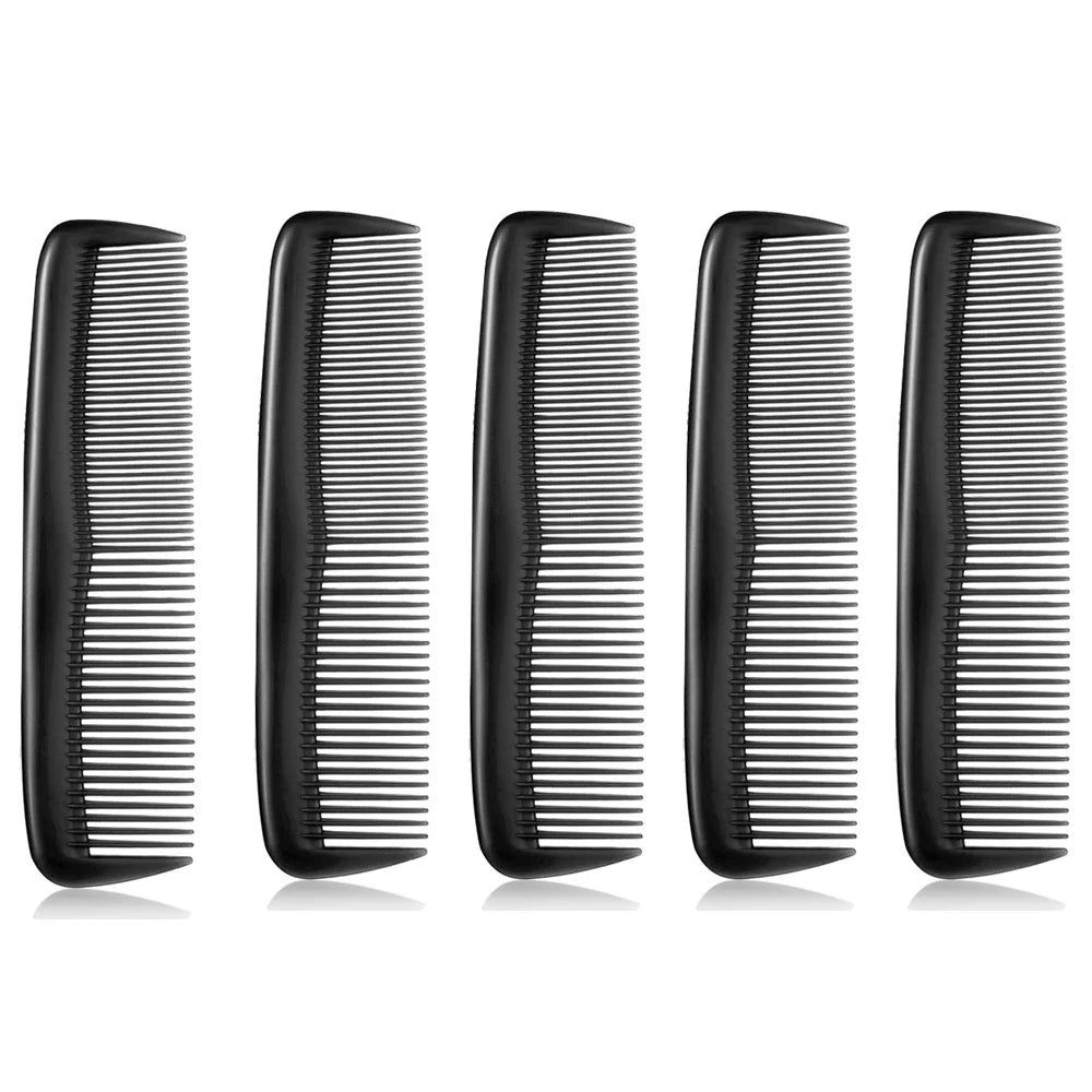 50 Pieces Pocket Hair Combs, 5 inch Unbreakable Black Comb Great for Travel Used on All Hair Types - Men's Hair, Women's Hair