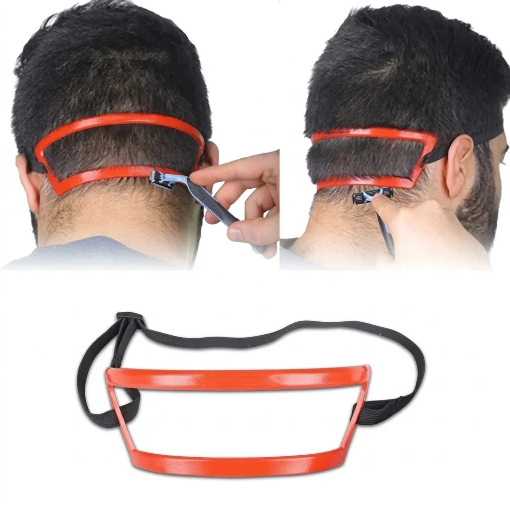 DIY Neckline Haircut Template Men Hair Trimmer Guide Stencil Barber Clipper Edge Shaper Home Grooming Neck Hair Line Ruler