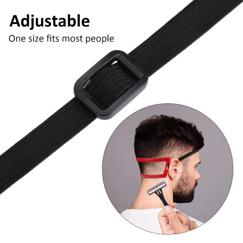 DIY Neckline Haircut Template Men Hair Trimmer Guide Stencil Barber Clipper Edge Shaper Home Grooming Neck Hair Line Ruler