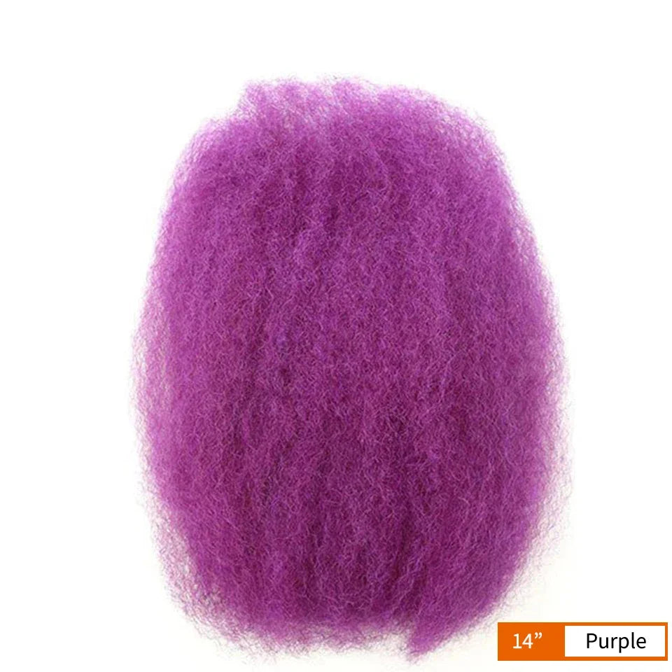 Best Sale Afro Kinky Bulk Twist Braids Hair100% Human Hair for Braiding Dreadlocks Extentions Remy Bulk Hair No Attachment