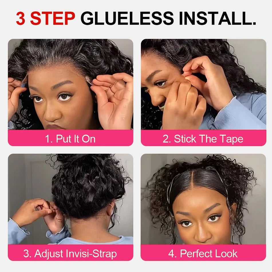 Body Wave 360 Full HD Lace Frontal Wigs Human Hair Preplucked Brazilian Glueless Wig 200 Density 13x4 Lace Front Human Hair Wig