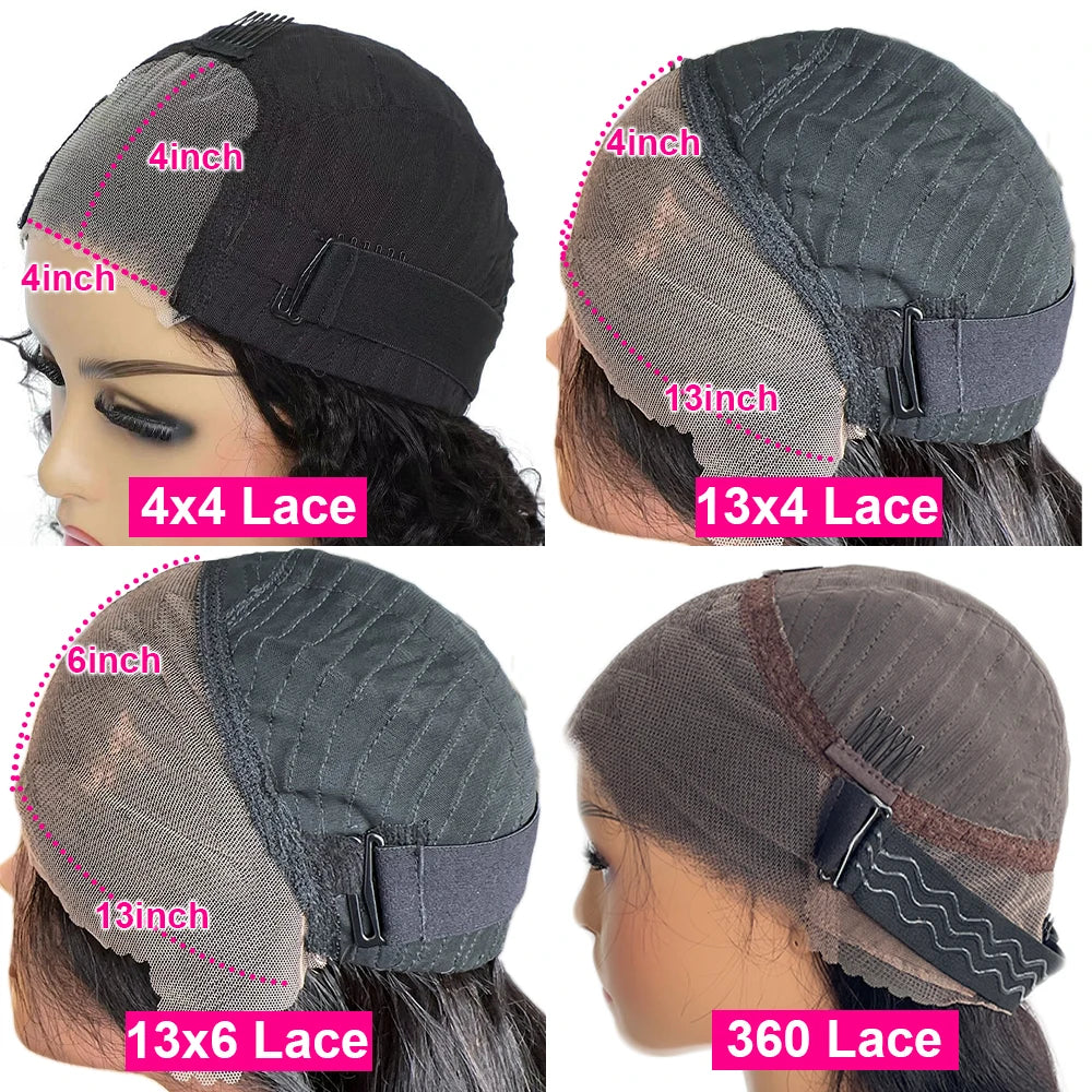 200 Density Curly Wigs Glueless Lace Frontal Wig Human Hair Ready To Go 13×4 HD Lace Frontal Wig Preplucked Hair For Women HMBP