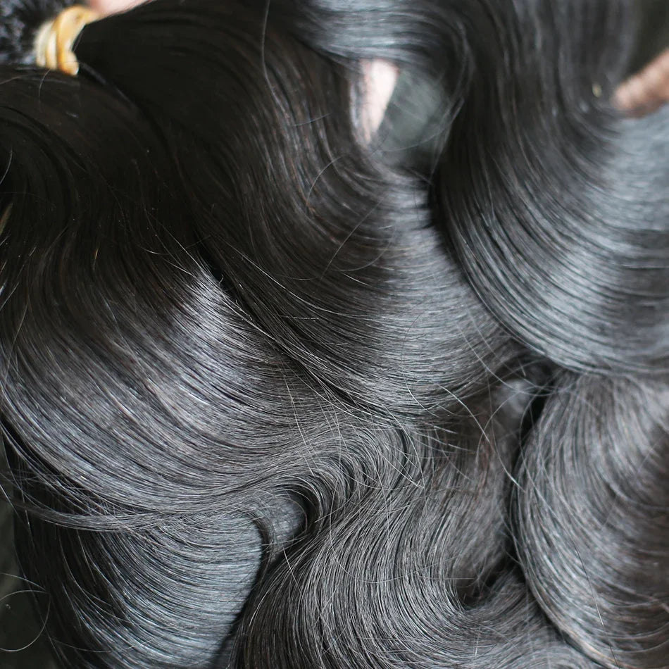 30 34 Inch Body Wave Raw 1 3 4 Bundles Indian Unprocessed Human Hair Wavys Double Drawn Virgin Bundles Weave Extensions