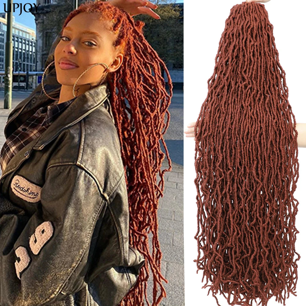 36 inch New Soft Locs Crochet Hair 18 24 inch Faux Locs Braids for Butterfly Dreadlocks Crochet Braid Hair Synthetic Locs Hair
