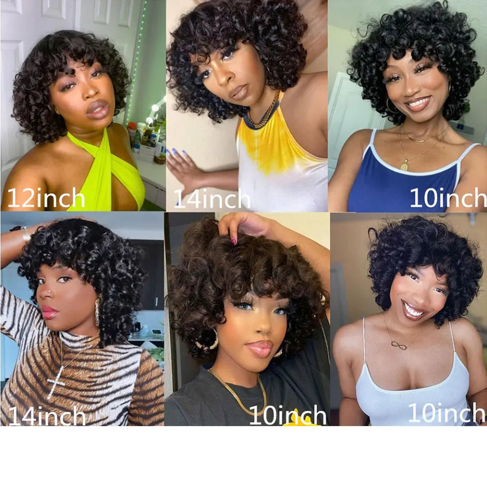 Baierte Brazilian Funmi Bouncy Curly Human Hair Weave Bundle Machine Double Weft Virgin Funmi Curly Human Hair Bundles For Women