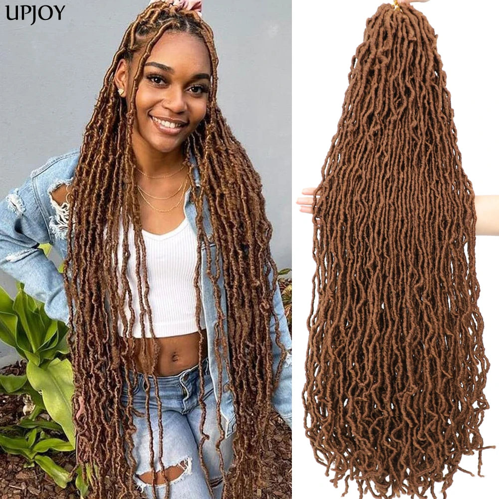 36 inch New Soft Locs Crochet Hair 18 24 inch Faux Locs Braids for Butterfly Dreadlocks Crochet Braid Hair Synthetic Locs Hair