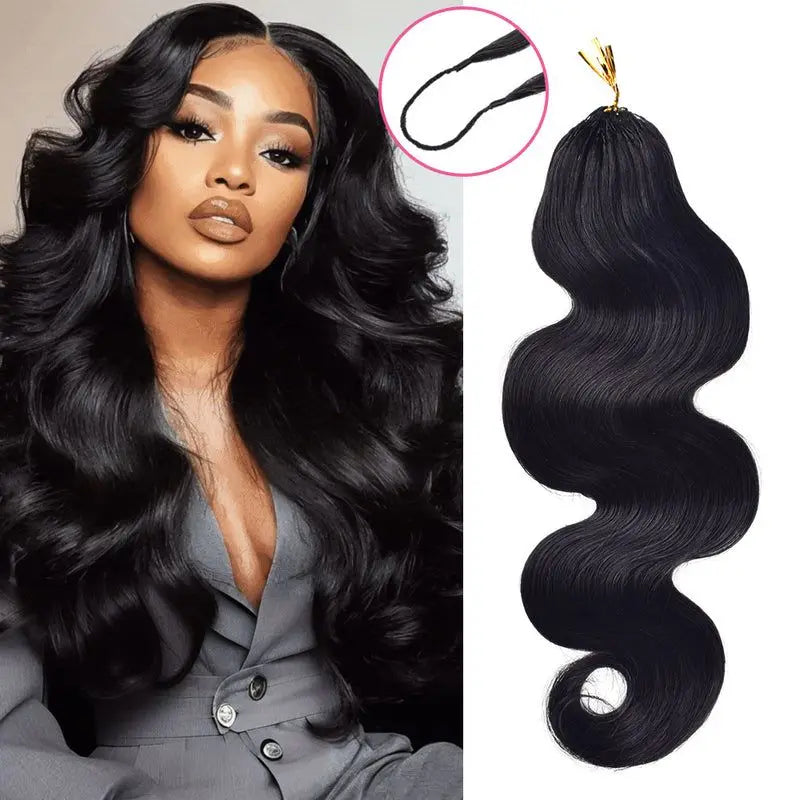 Body Wave Kinky Curly Knotless Pre-Separated Crochet Hair Extensions Feather Hair Extensions Straight Hair Human Hair For Women