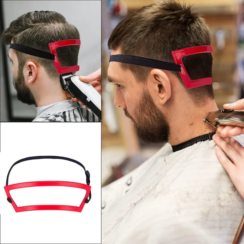 DIY Neckline Haircut Template Men Hair Trimmer Guide Stencil Barber Clipper Edge Shaper Home Grooming Neck Hair Line Ruler