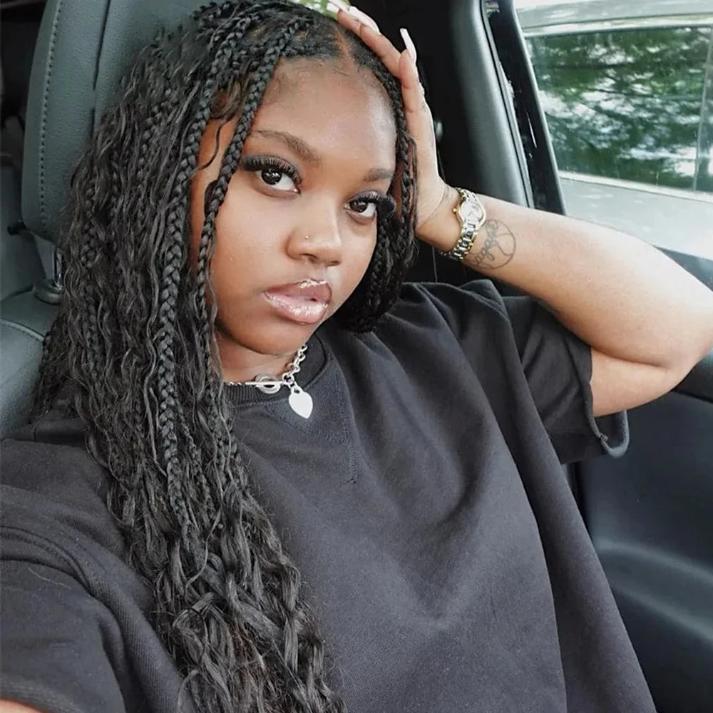 30# Chocolate Brown Deep Wave Bulk 100G 2 Bundles Human Hair for Boho Braids Curly Braiding Hair 14-24 inch Remy Hair Brazilian