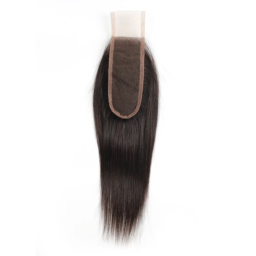 Straight 2x6 Lace Closure Body Wave 2*6 Closures Remy Indian Human Hair Transparent 150% Density Deep Middle Part Laces
