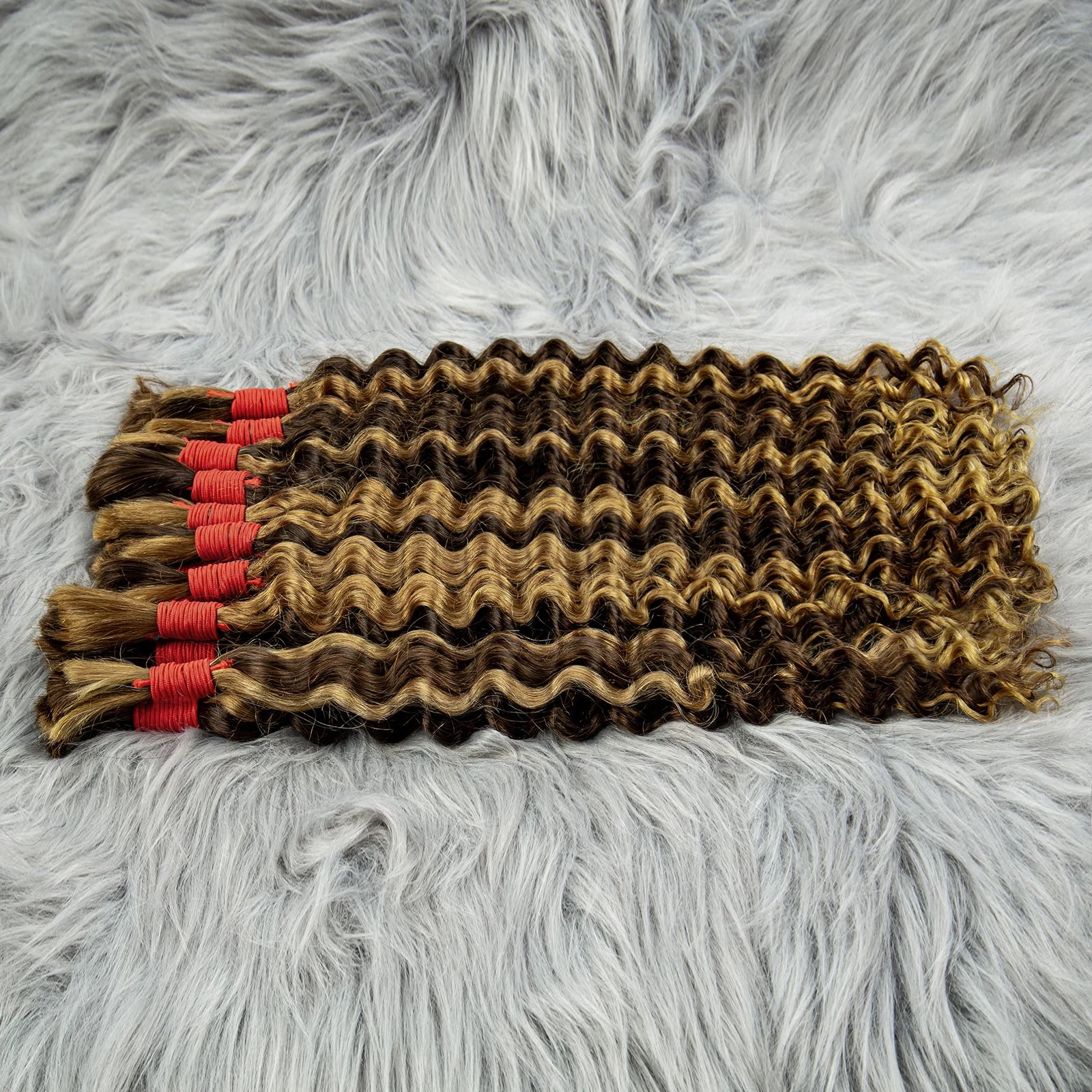 Blonde Deep Wave Human Hair Bundles 28 Inch #27 Colored Human Hair Bundles Brazilian Human Hair Bundles Deep Wave Boho Braids
