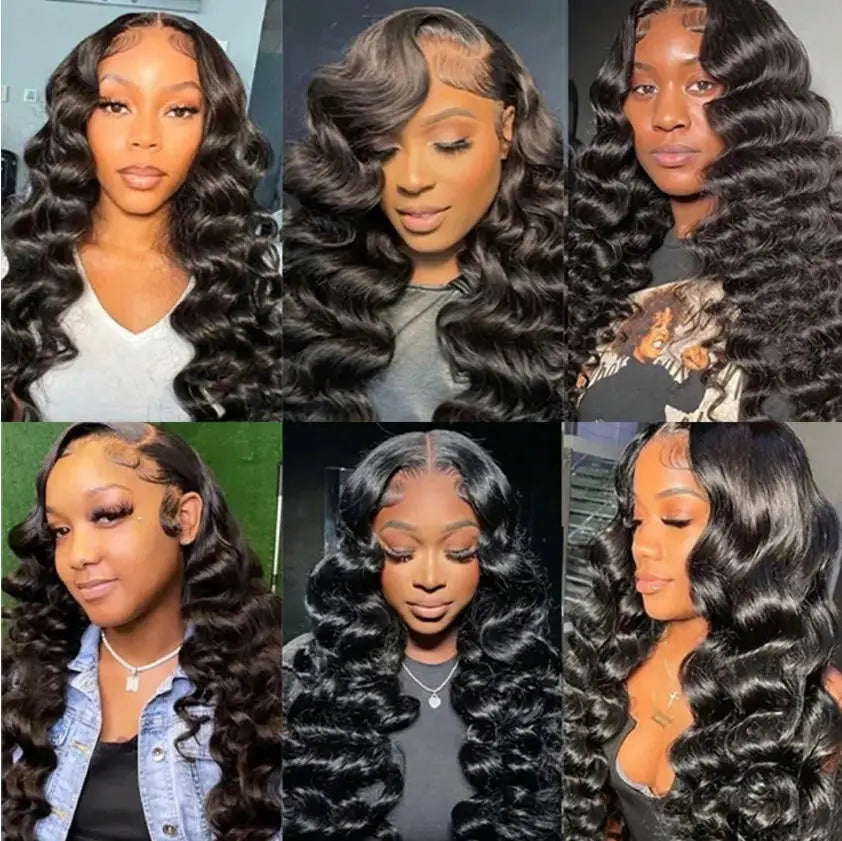13x6 Brazilian Deep Wave Lace Front Wigs 250% Density Swiss Lace 28 30 Inch Glueless Wigs Pre Plucked Natural Hairline For Women