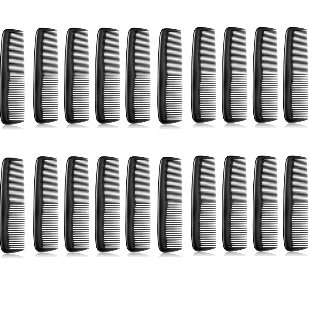 50 Pieces Pocket Hair Combs, 5 inch Unbreakable Black Comb Great for Travel Used on All Hair Types - Men's Hair, Women's Hair