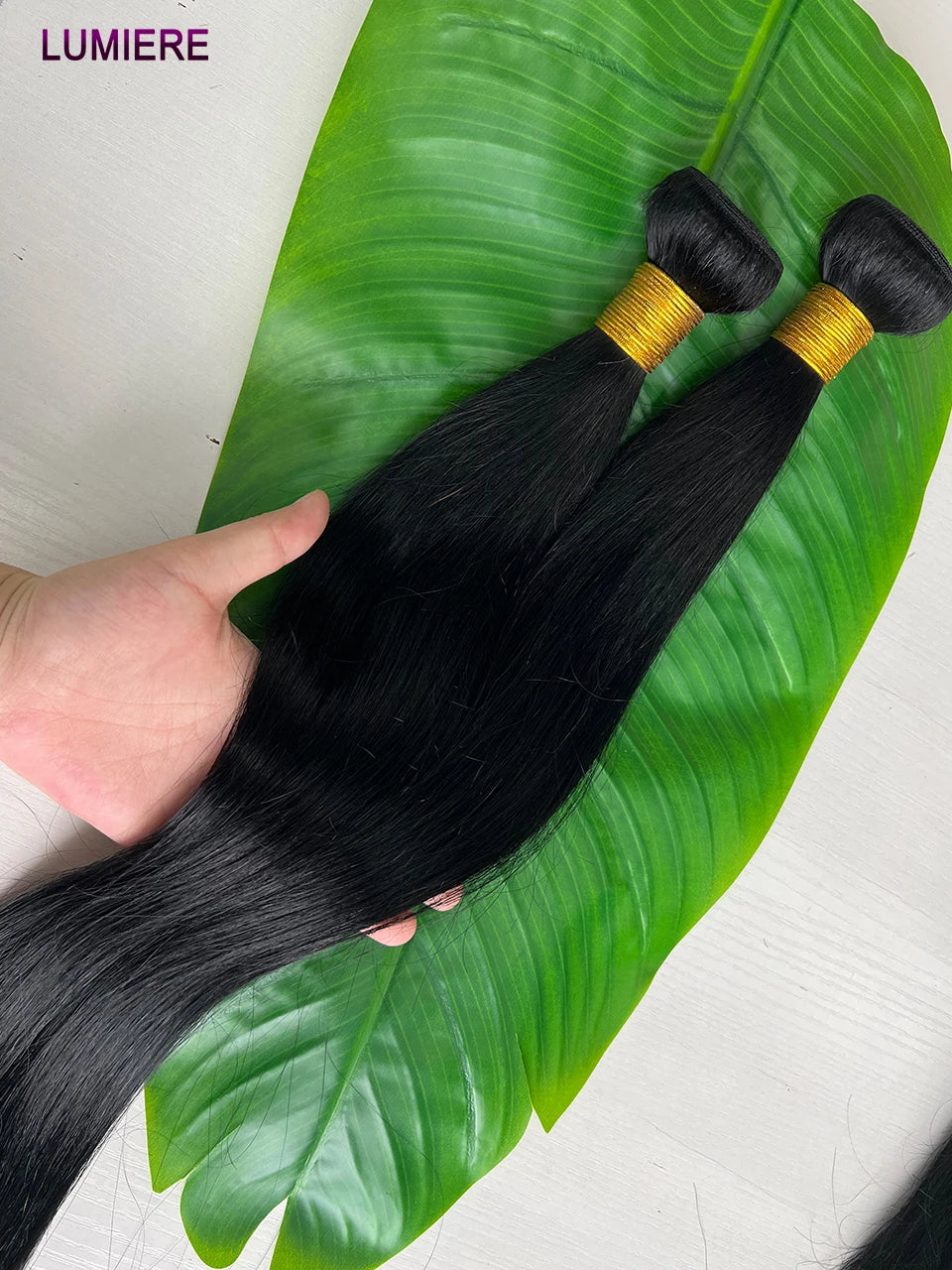 40inch Bone Straight Human Hair Bundles 100% Brazilian Raw Virgin Human Hair 1/3/4 Bundles for Women 18A Thick Bundles Wholeasle