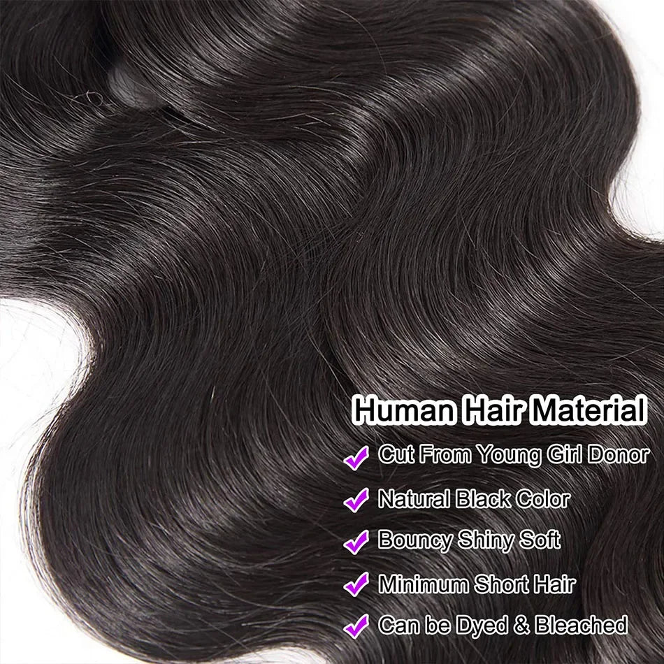 30 34 Inch Body Wave Raw 1 3 4 Bundles Indian Unprocessed Human Hair Wavys Double Drawn Virgin Bundles Weave Extensions